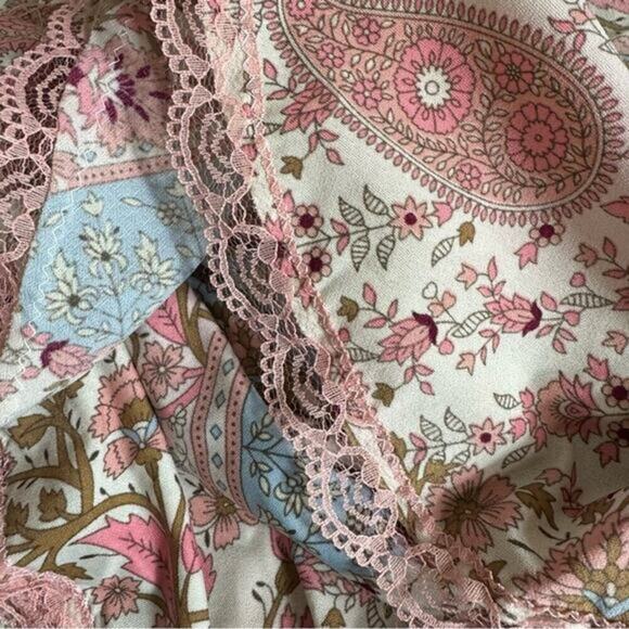 Jonathan Martin floral lace wrap style flowy size 8 cap sleeve midi‎ Dress - Picture 8 of 9